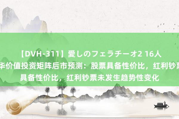 【DVH-311】愛しのフェラチーオ2 16人のザーメン中毒 鹏华价值投资矩阵后市预测：股票具备性价比，红利钞票未发生趋势性变化