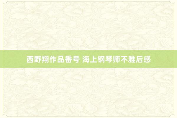 西野翔作品番号 海上钢琴师不雅后感