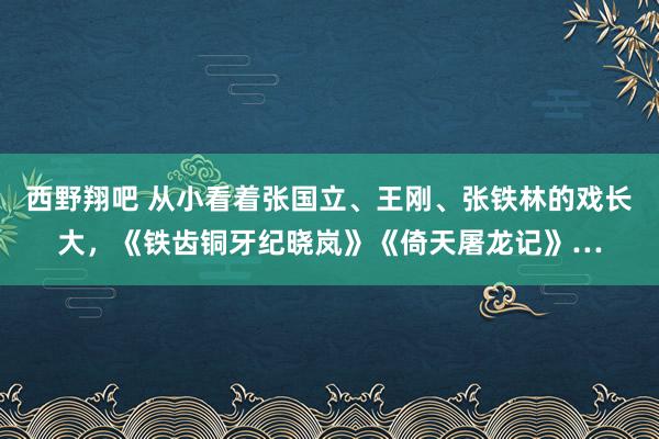 西野翔吧 从小看着张国立、王刚、张铁林的戏长大，《铁齿铜牙纪晓岚》《倚天屠龙记》…